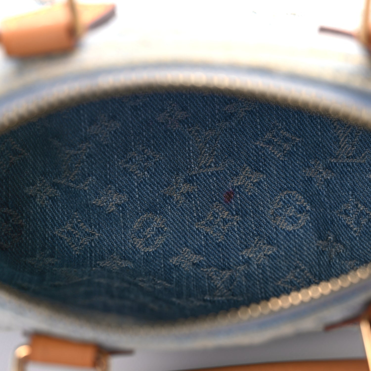 Louis Vuitton Monogram Denim Nano Speedy Sky Blue 4 of 8