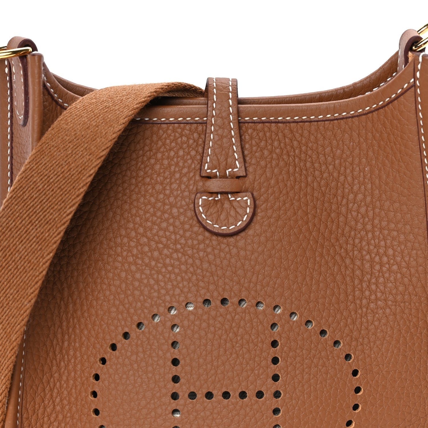 Hermes Taurillon Clemence Evelyne TPM Gold 6 of 7