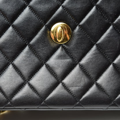 Chanel Lambskin Quilted XL Jumbo Single Flap Black 14 of 21