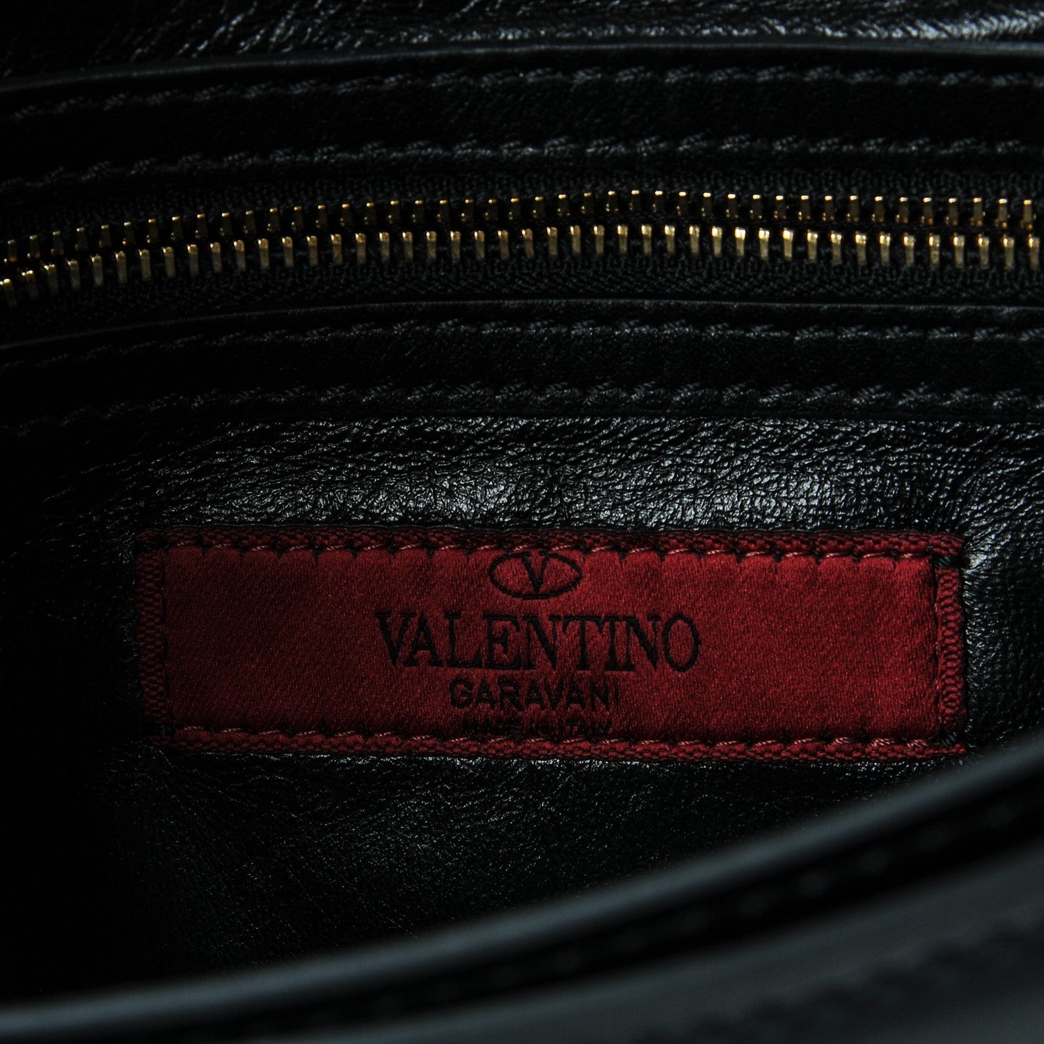 Valentino Garavani Vitello Chain Flap Bag Black 6 of 6