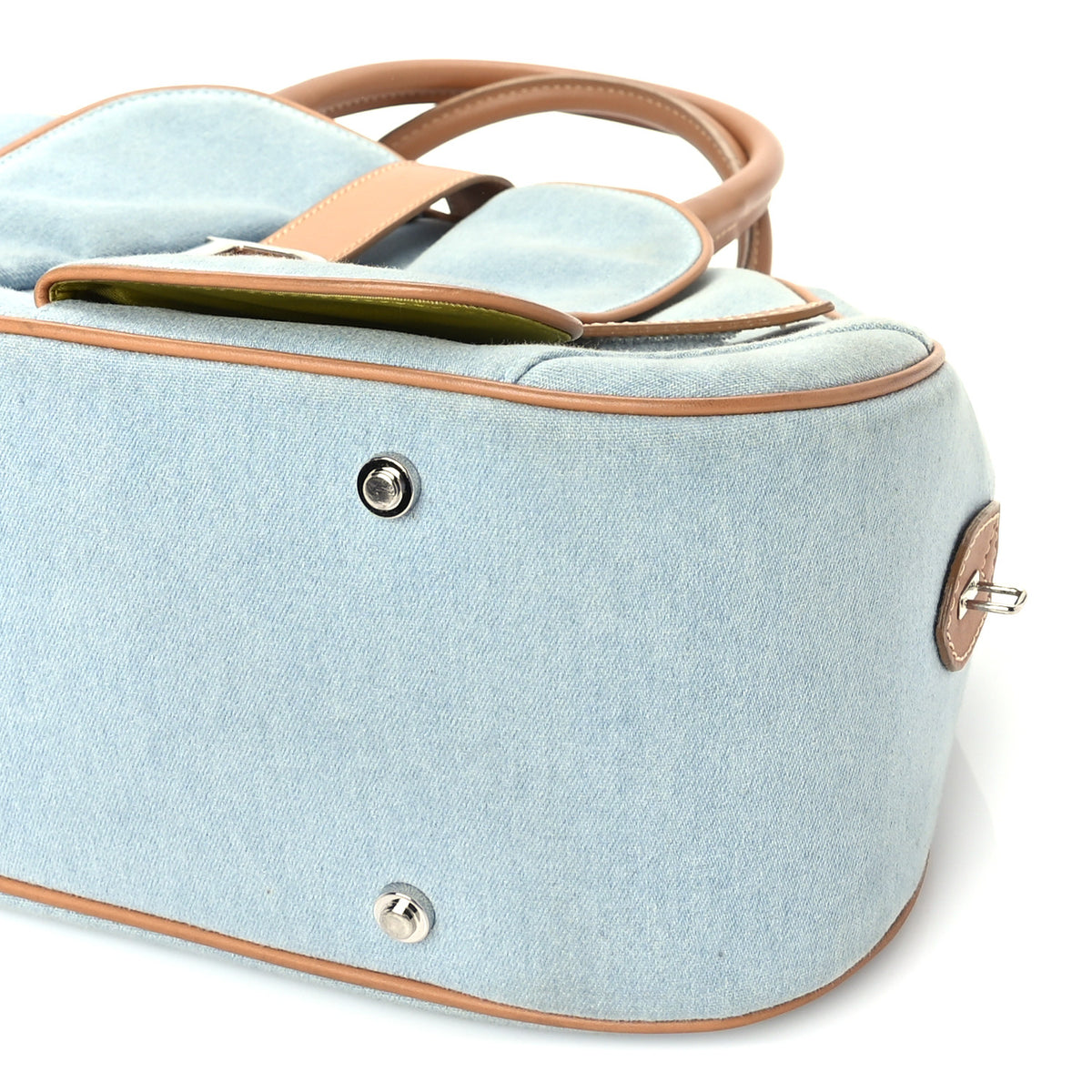 Christian Dior Denim Saddle Bowler Blue 8 of 8