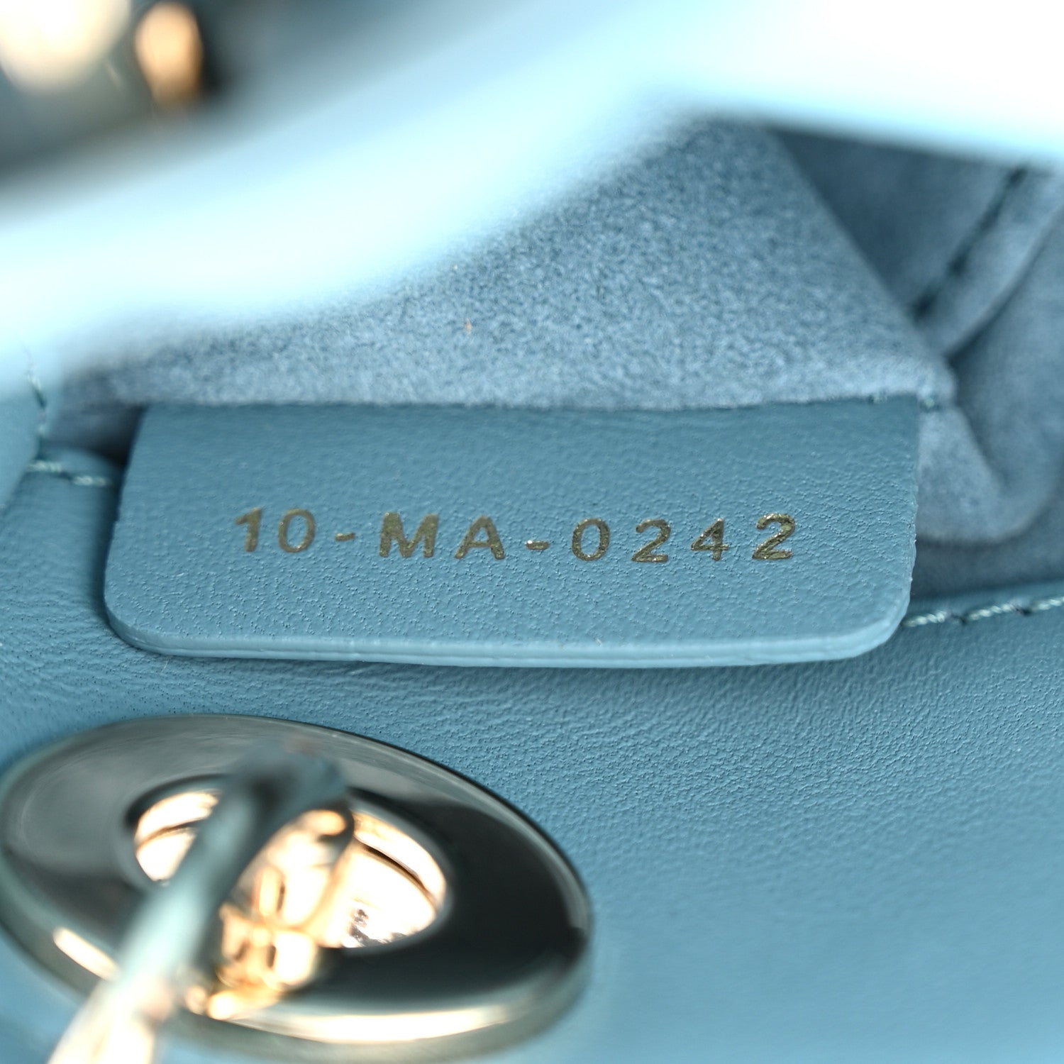 Christian Dior Lambskin Cannage Micro Lady Dior Cloud Blue 7 of 11