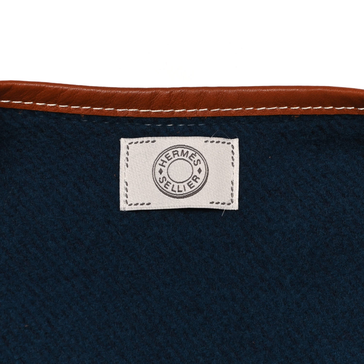 Hermes Merino Wool Cashmere Rocabar Poncho Gris 2 of 3