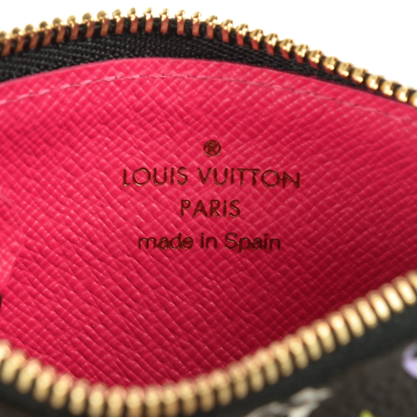 Monogram Multicolor Key Pouch Black Grenade