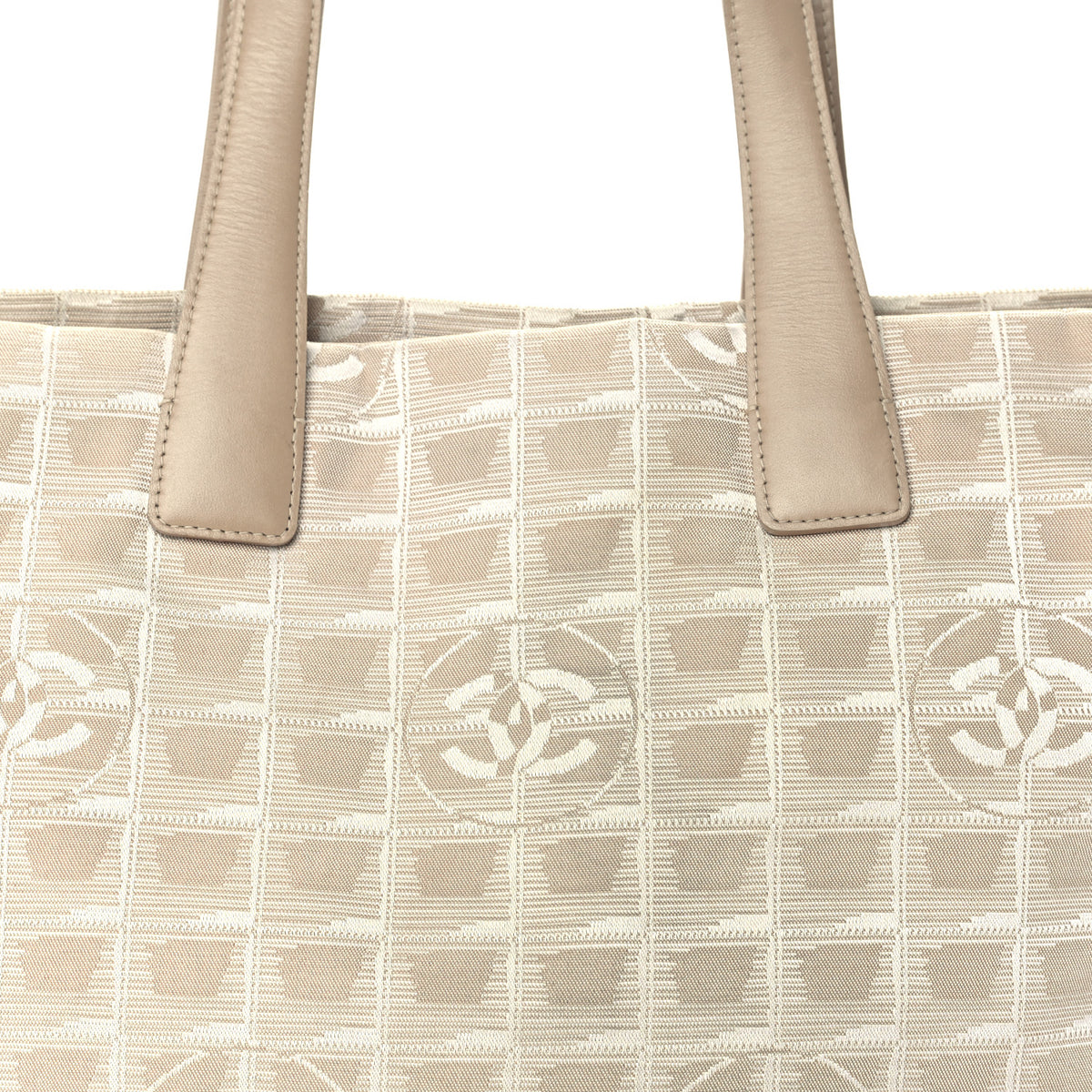 Nylon Medium Travel Tote Beige