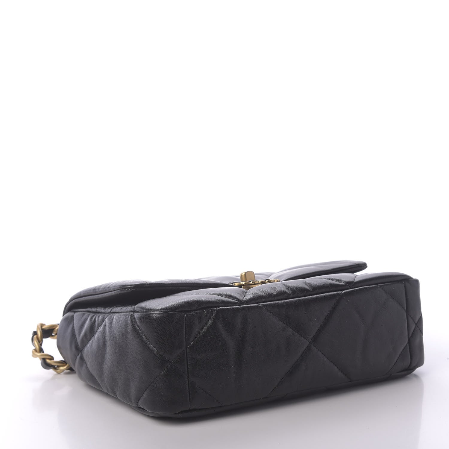 Chanel Lambskin Quilted Medium 19 Flap Black 4 of 11