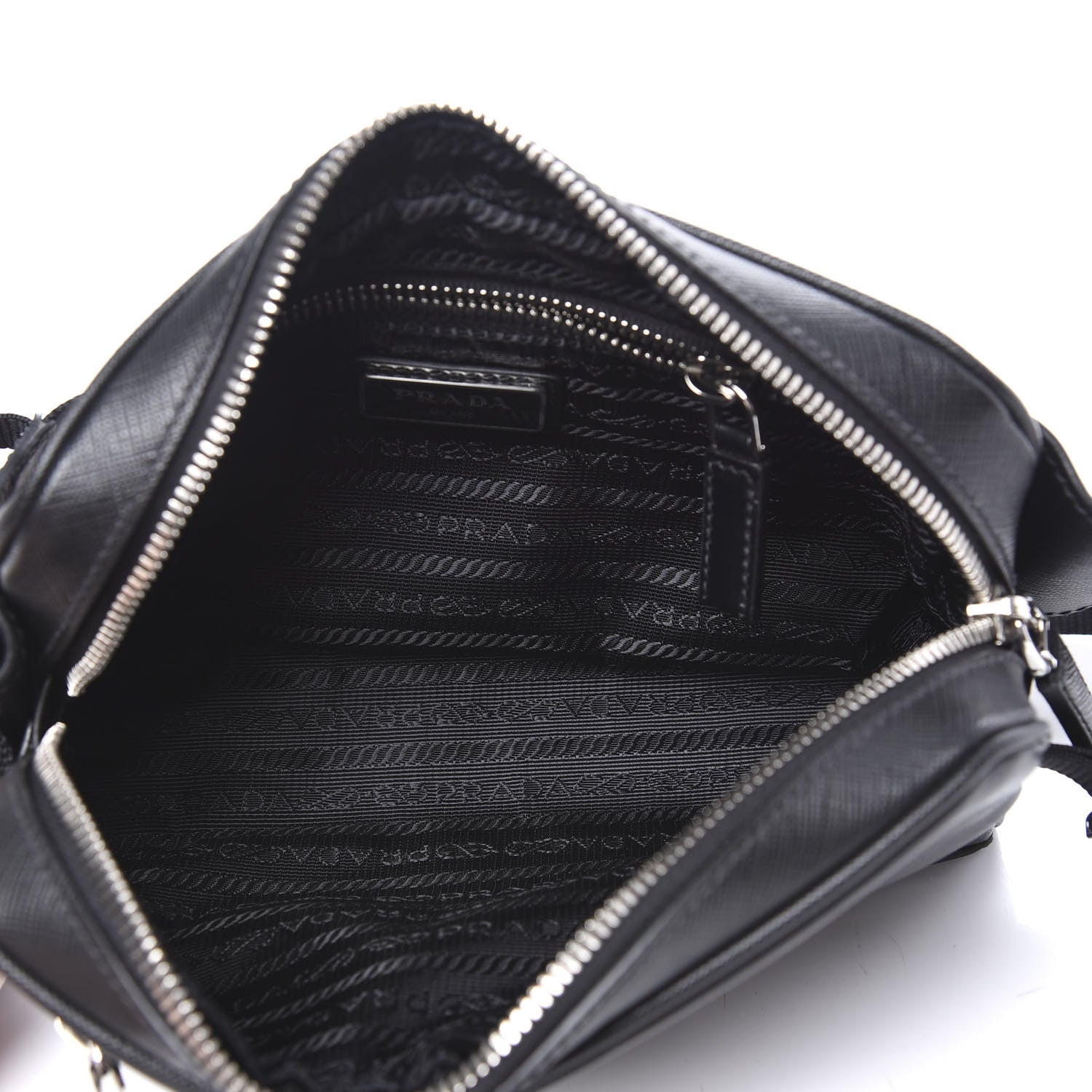 Prada Saffiano Belt Bag Black 4 of 8