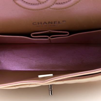 Chanel Iridescent Calfskin Quilted Medium Double Flap Pink 5 of 10