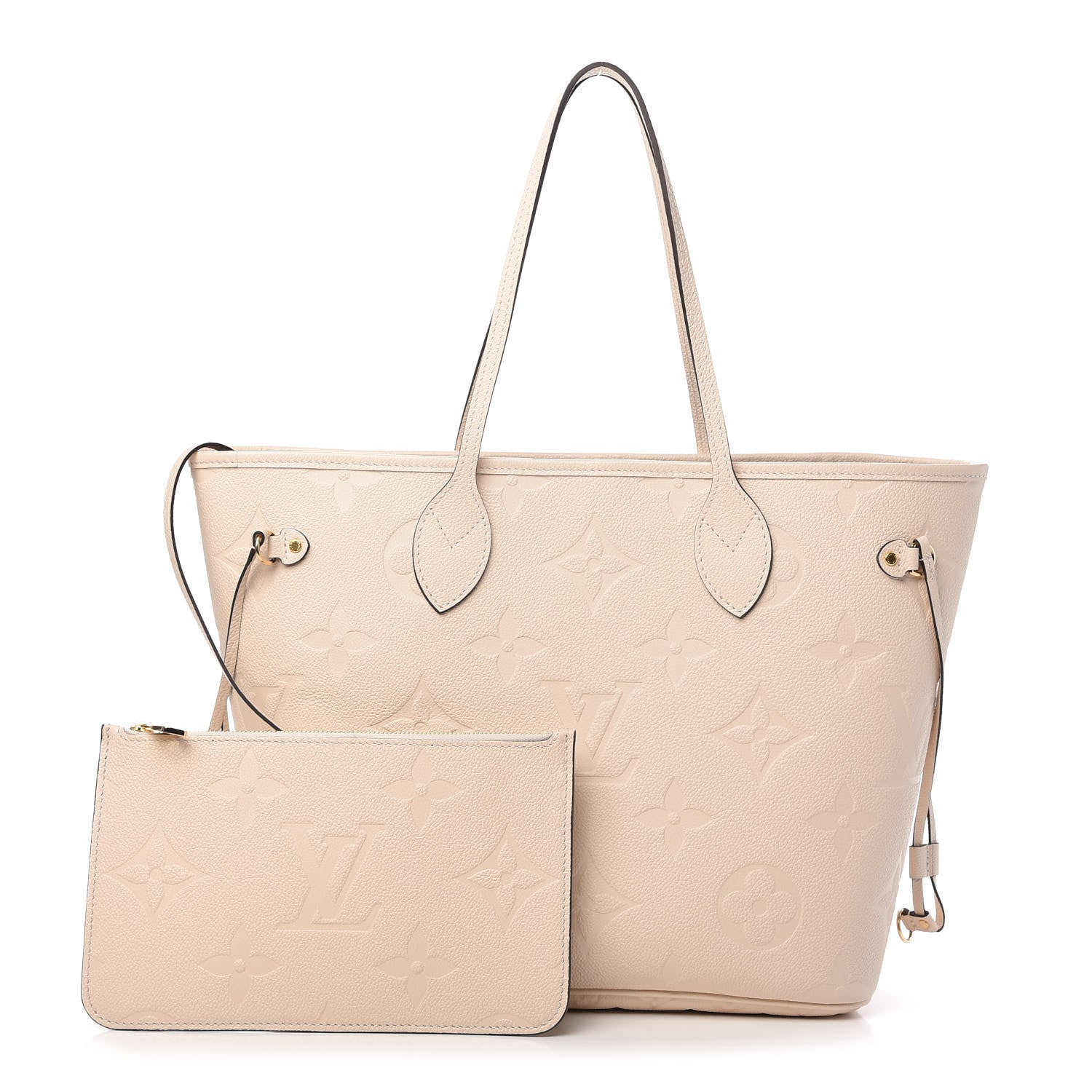 Louis Vuitton Empreinte Monogram Giant Neverfull MM Cream 1 of 10
