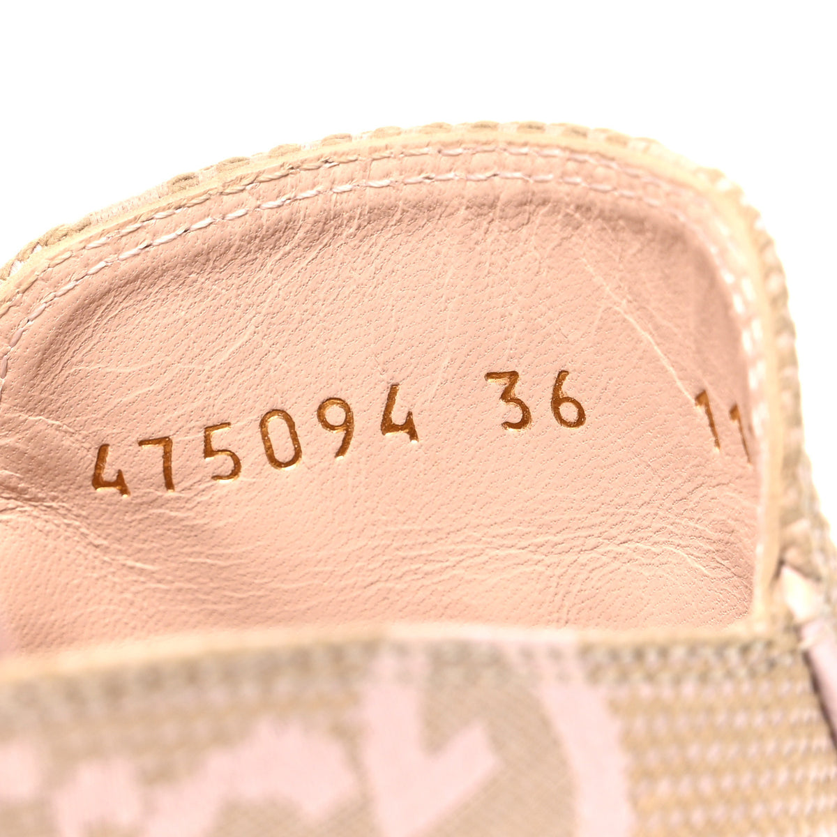 Gucci Monogram Macro GG Nappa Charlotte Womens Princetown Slippers 36 Beige Perfect Pink 9 of 11