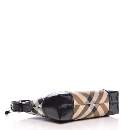 Burberry Nova Check Shoulder Bag Black 4 of 10