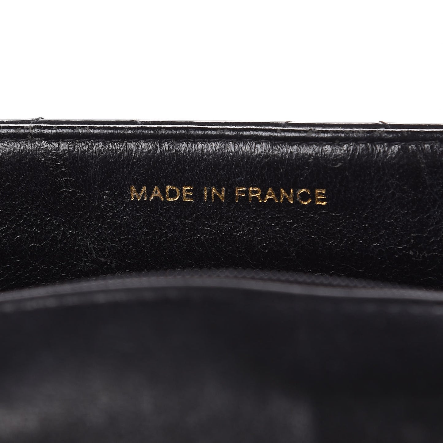 Patent Quilted Jumbo Single Flap Black