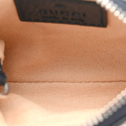 Gucci GG Supreme Monogram Web Ophidia Key Case Beige Blue 5 of 10