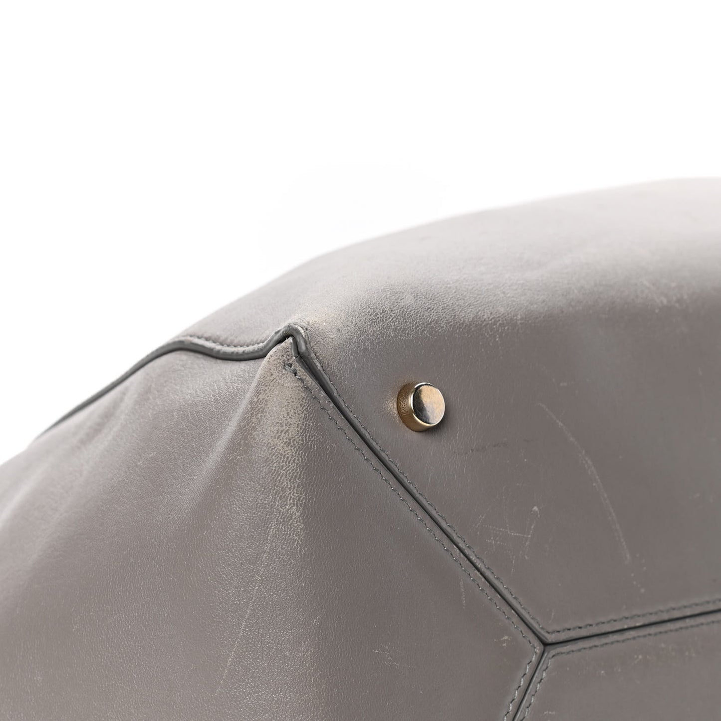 Calfskin Trapeze Tote Grey