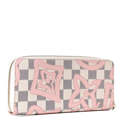 Louis Vuitton Damier Azur Tahitienne Clemence Wallet 3 of 7