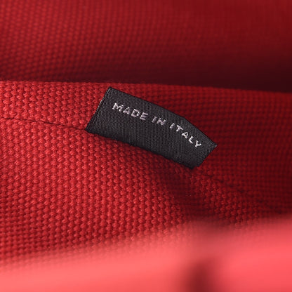 Prada Canapa Logo Shopping Tote Rosso 7 of 11