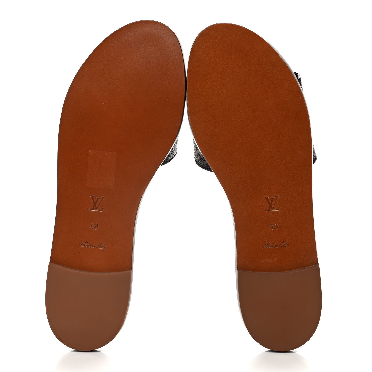 Louis Vuitton Monogram Lock It Flat Mules 40 Brown 6 of 12