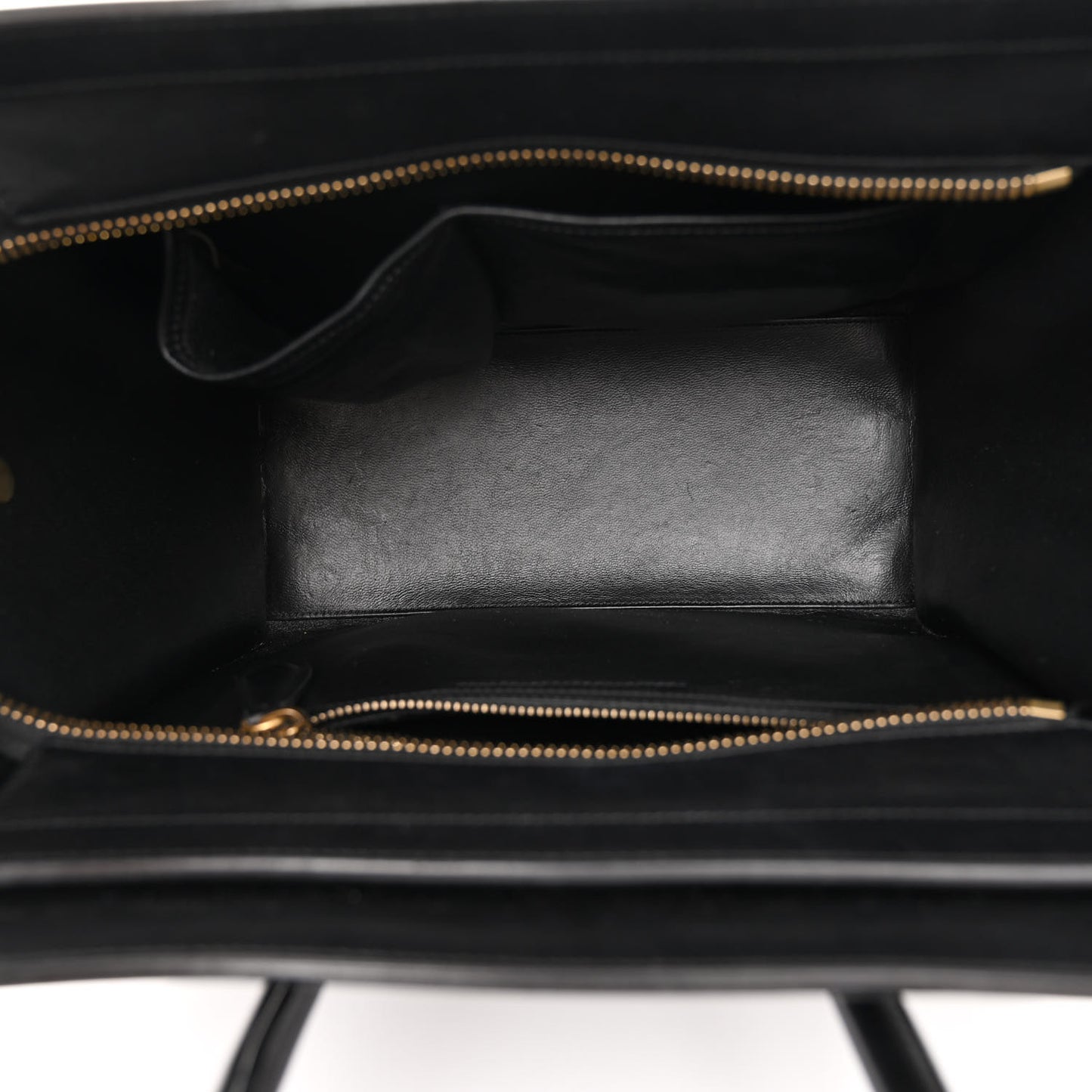 Canvas Smooth Calfskin Micro Tri-Color Luggage Navy Blue