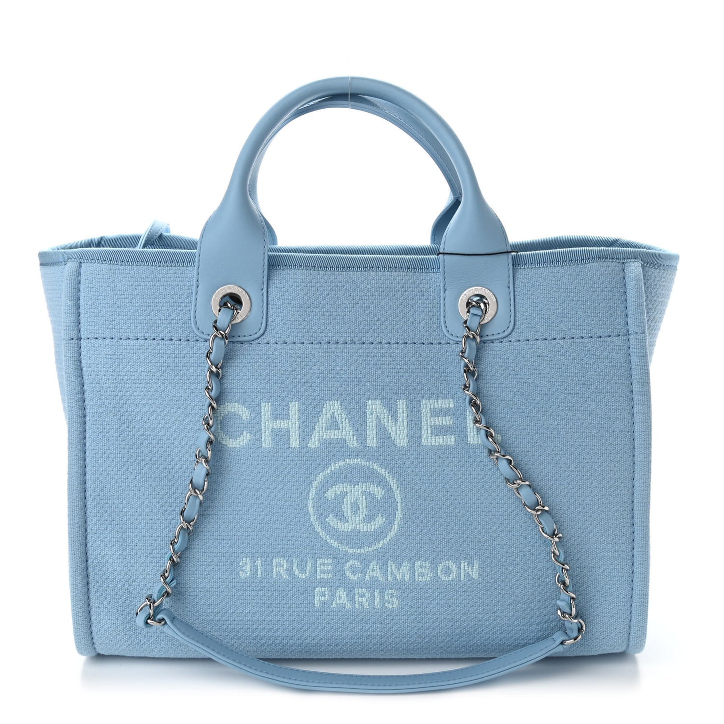 Mixed Fibers Small Deauville Tote Light Blue