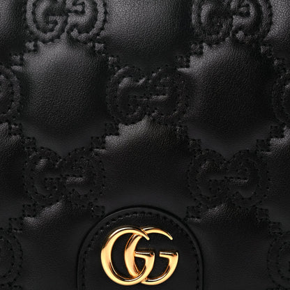 Gucci Calfskin GG Matelasse Chain Wallet Black 6 of 9