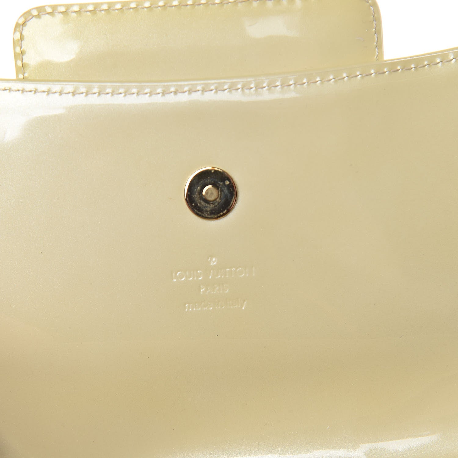 Louis Vuitton Patent Sobe Clutch Blanc Corail 6 of 14