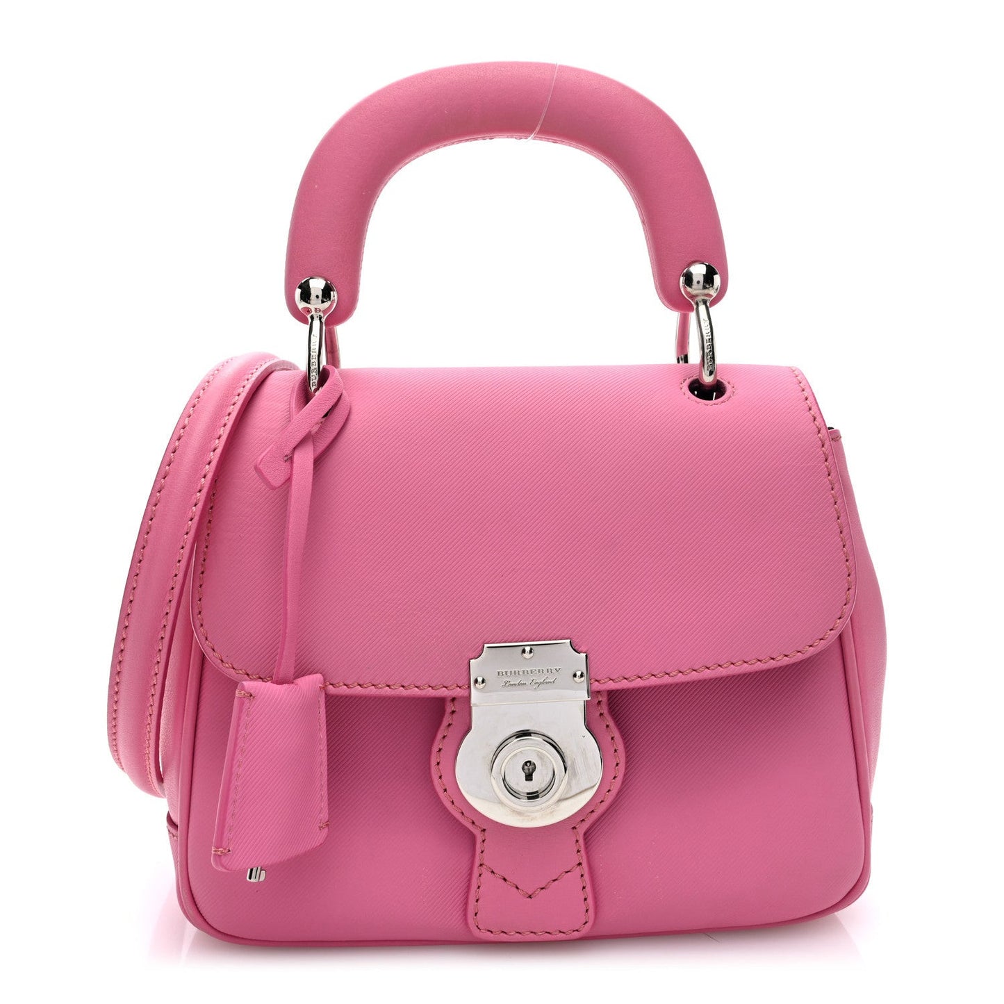 Trench Calfskin Small DK88 Top Handle Bag Rose Pink
