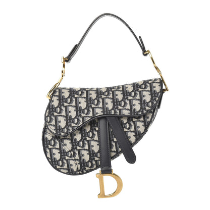 Christian Dior Oblique Mini Saddle Bag Blue 1 of 10