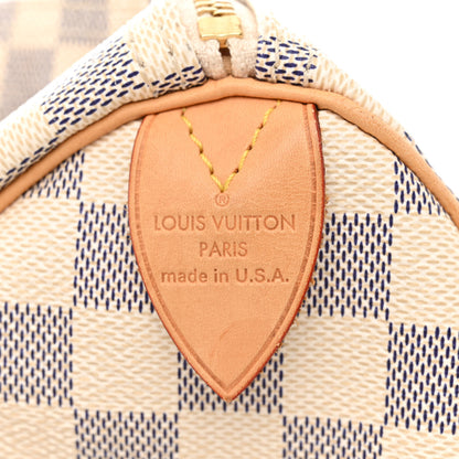 Louis Vuitton Damier Azur Speedy 35 6 of 10