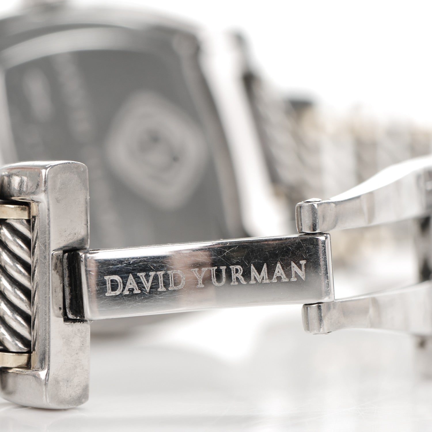 David Yurman Stainless Steel 18K Yellow Gold Mother of Pearl 25mm Thoroughbred Quartz Watch 6 of 7