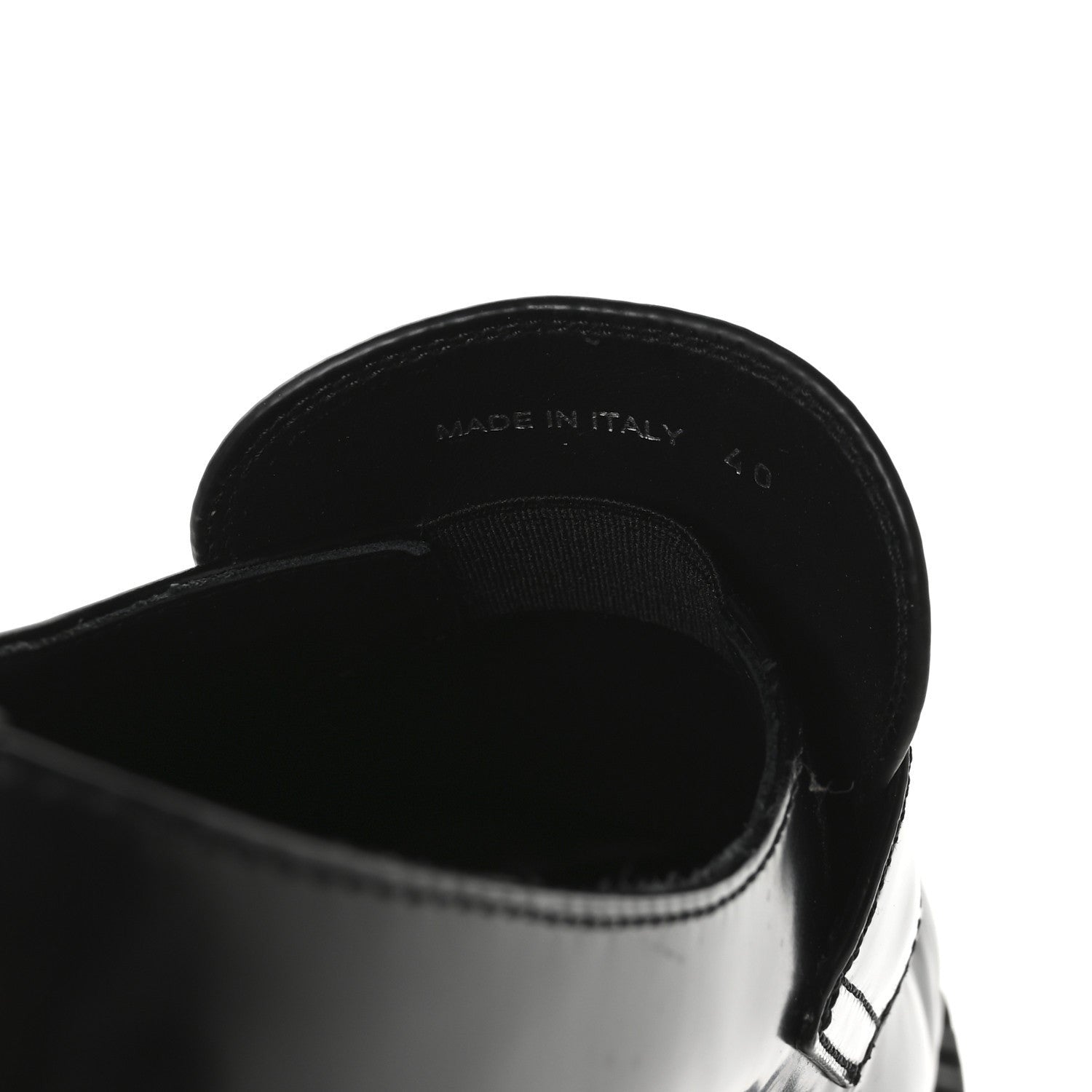 Prada Spazzolato Metal Triangle Logo 50mm Loafers 40 Black 7 of 7