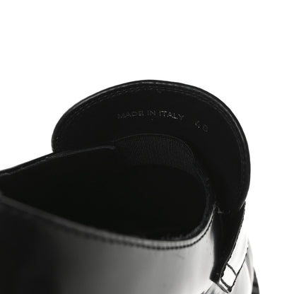 Prada Spazzolato Metal Triangle Logo 50mm Loafers 40 Black 7 of 7