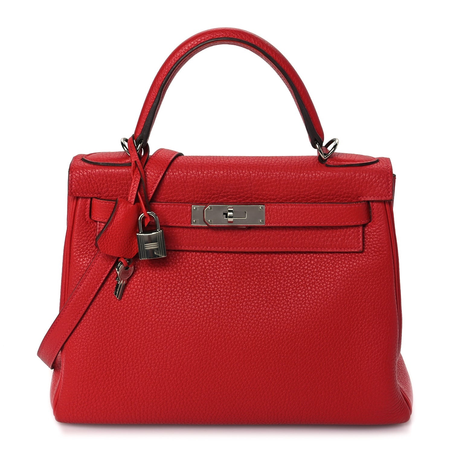 Hermes Togo Kelly Retourne 28 Rouge Casaque 1 of 11