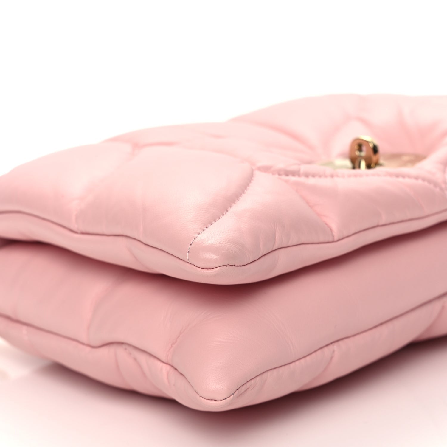 Mulberry Nappa Pillow Quilted Little Softie Bag Powder Rose 9 of 10