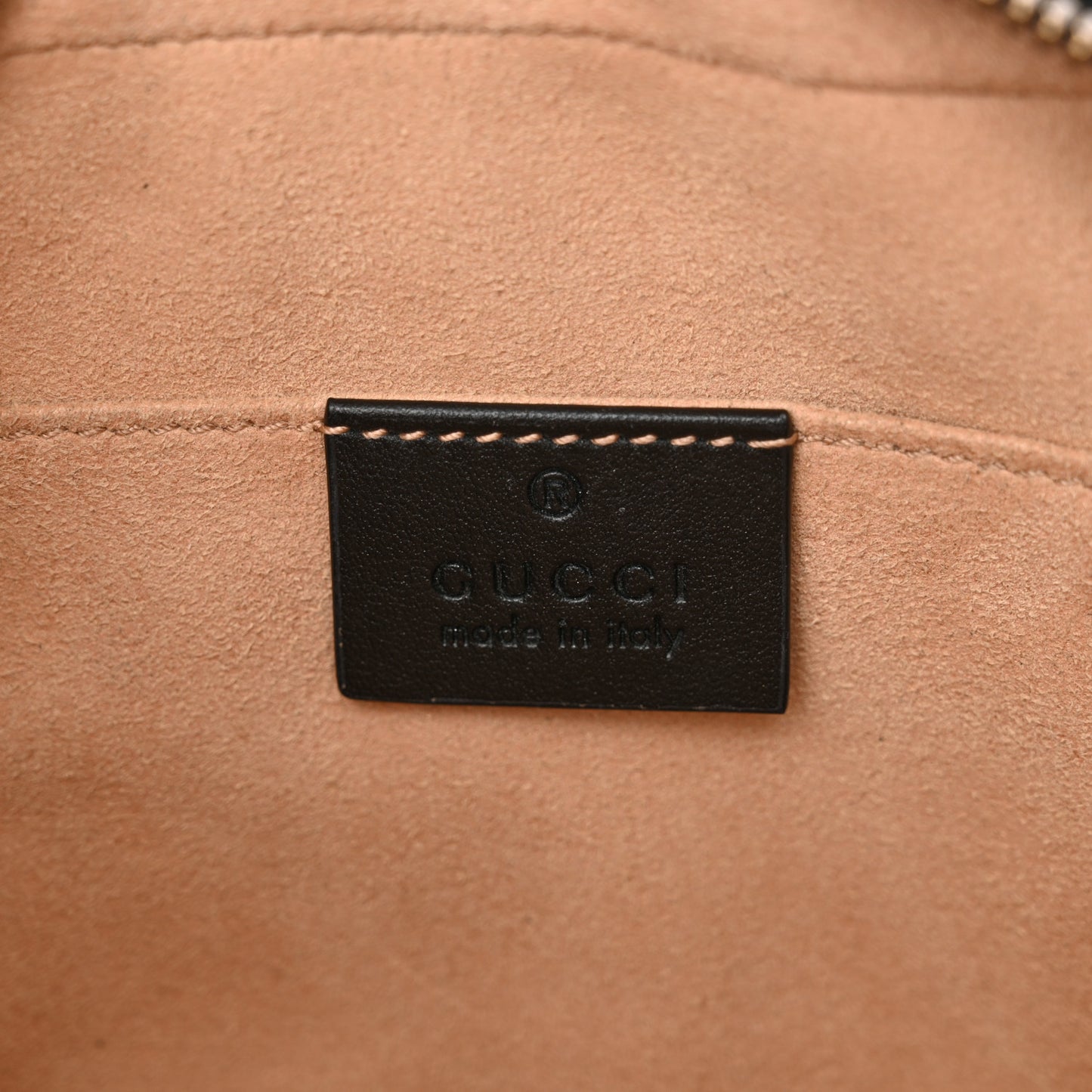 Calfskin Matelasse Small GG Marmont Chain Shoulder Bag Black