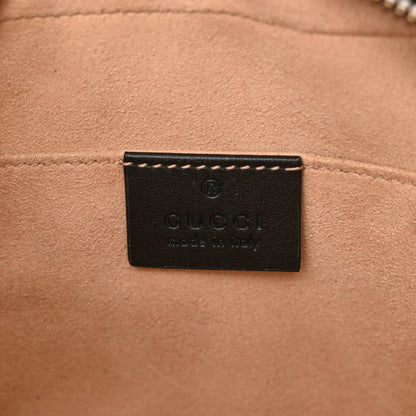 Gucci Calfskin Matelasse Small GG Marmont Chain Shoulder Bag Black 6 of 11