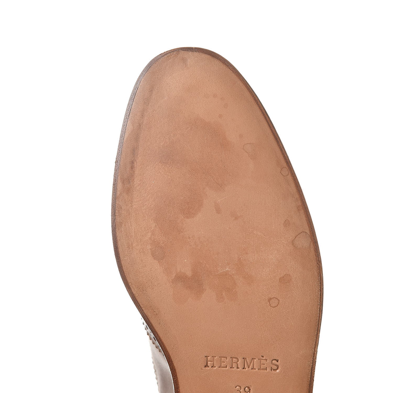 Hermes Calfskin Womens Brogues Oxfords 39 8 of 9