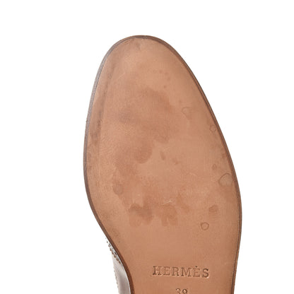 Hermes Calfskin Womens Brogues Oxfords 39 8 of 9