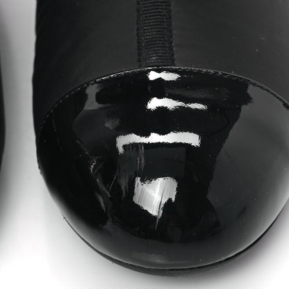 Chanel Mixed Fibers Lambskin Patent Calfskin Convertible High Boots 38 Black 10 of 10