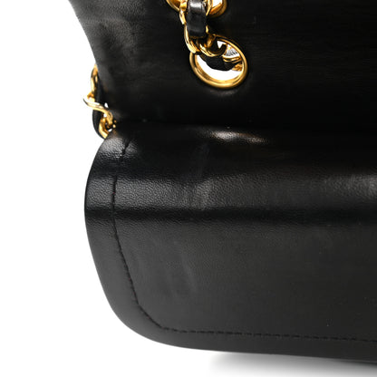 Chanel Lambskin Quilted Medium Double Flap Black 13 of 15