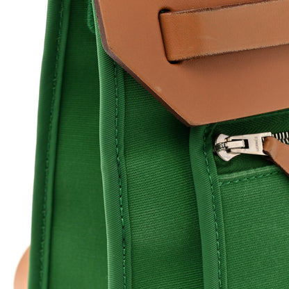 Hermes Vache Hunter Toile Herbag Zip 31 PM  Bambou Natural 16 of 17