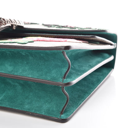 Gucci GG Supreme Monogram Embroidered Medium Dionysus Shoulder Bag Emerald 11 of 11