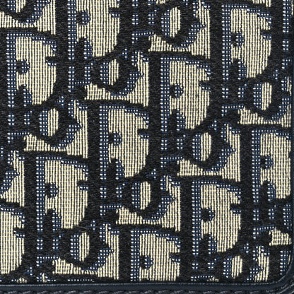 Christian Dior Oblique 30 Montaigne Flap Bag Blue 6 of 8