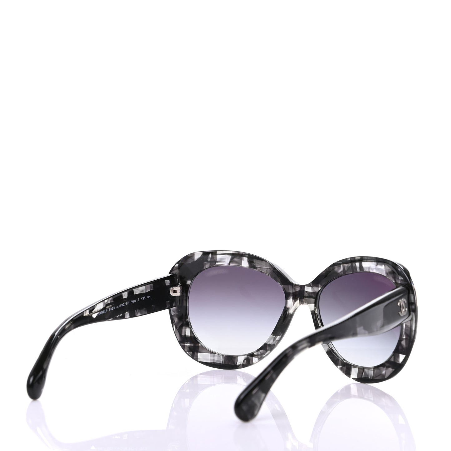 Butterfly Sunglasses 5323 Black Gray