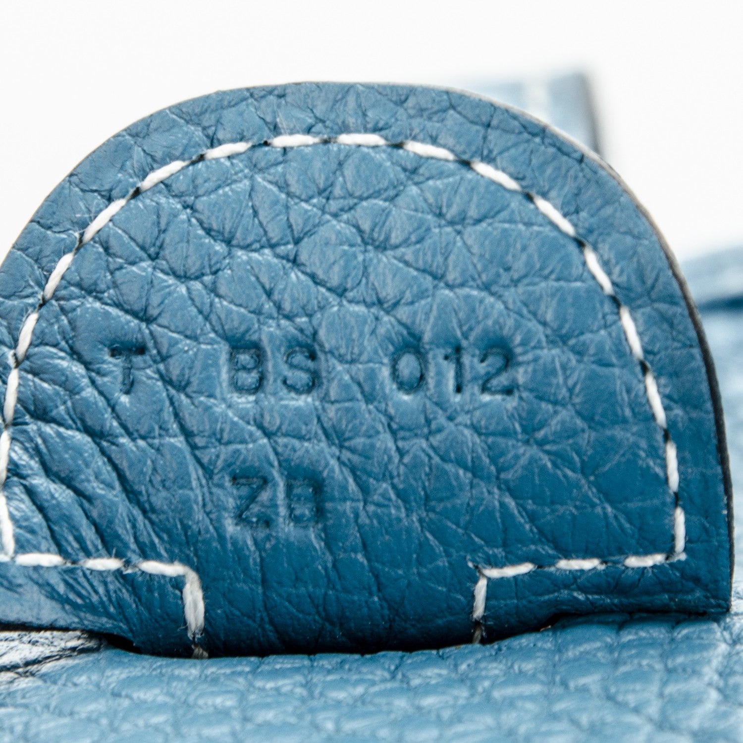 Hermes Taurillon Clemence Evelyne III GM Blue Jean 7 of 7