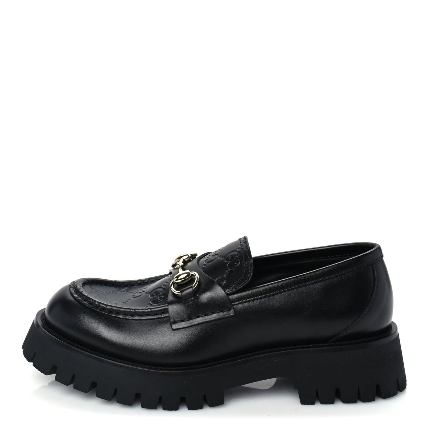 ssima Cordovan Lux Womens Harald Horsebit 25mm Platform Loafers 40  Black