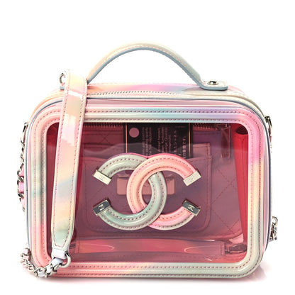 Chanel PVC Lambskin Filigree Small CC Filigree Vanity Case Pink Multicolor 1 of 9