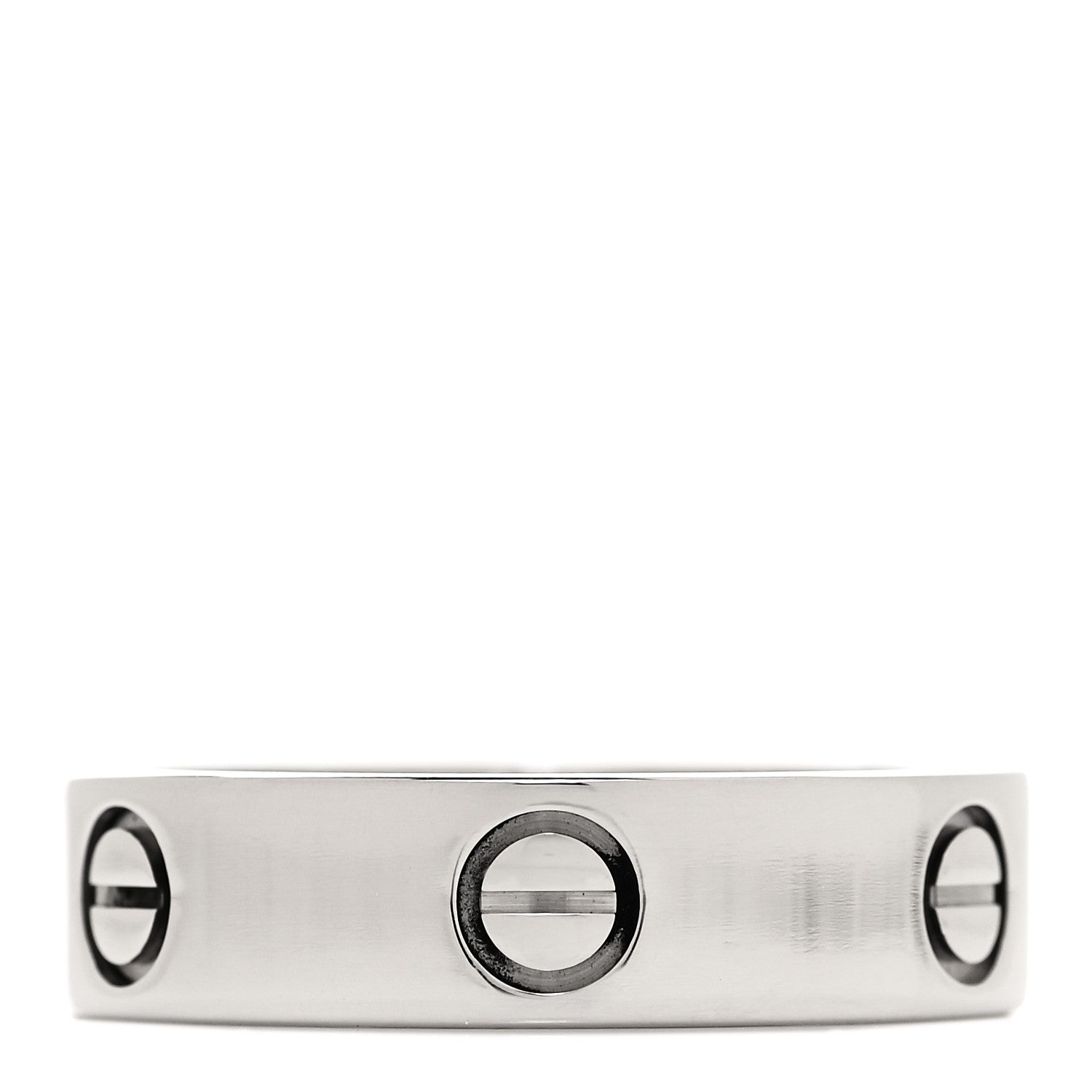 Cartier 18K White Gold 5.5mm LOVE Ring 60 9 1 of 5