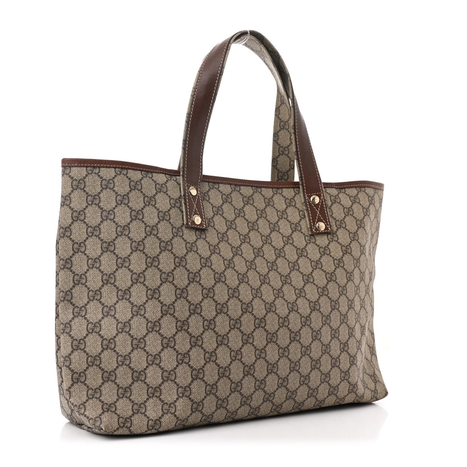 Gucci GG Plus Monogram Medium Signature Web Loop Tote Brown 3 of 7