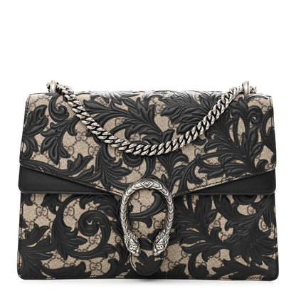 Gucci GG Supreme Monogram Arabesque Medium Dionysus Shoulder Bag Black 1 of 10