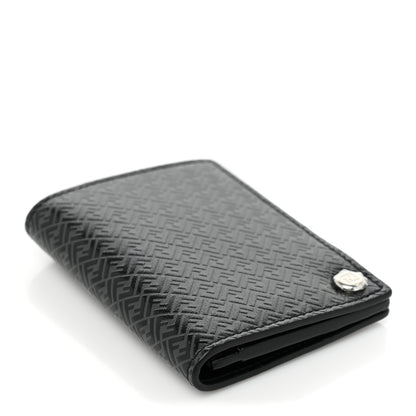 Fendi Vitello Grace Light Micro FF Embossed Flip Case Asfalto Black 4 of 7